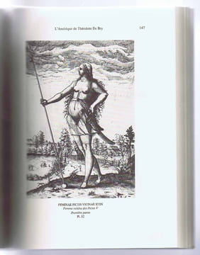 L'AMÉRIQUE DE THÉODORE DE BRY. Une collection de voyages protestante du XVIe siècle. Quatre études d'iconographie.. DUCHET Michèle, sous la direction ...