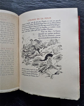 L'Eloge de la Folie. Traduction de GUEUDEVILLE.. ERASME