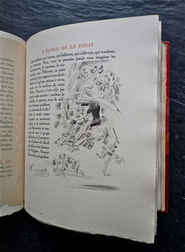 L'Eloge de la Folie. Traduction de GUEUDEVILLE.. ERASME