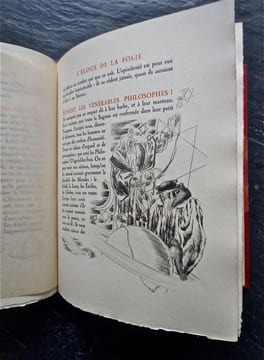 L'Eloge de la Folie. Traduction de GUEUDEVILLE.. ERASME