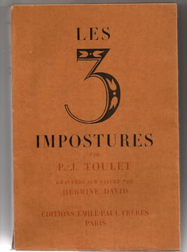Les trois impostures. / DAVID (Hermine) / - TOULET (P.-J.)