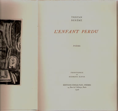 L'Enfant perdu. DERÈME (Tristan) - DAVID (Hermine)
