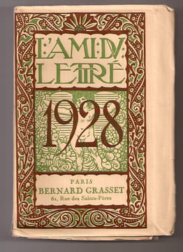 L'ami du lettré. Année littéraire et artistique pour 1928.. DAVID (Hermine) - JOU (Louis) - BEN-SUSSAN (René)