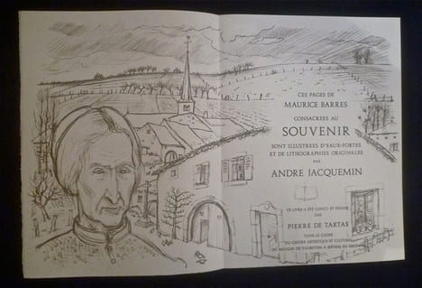 2 Novembre: 
illustrations par André JACQUEMIN sur des pages de Maurice BARRÈS consacrées au souvenir.. / JACQUEMIN (André) / - BARRÈS (Maurice)