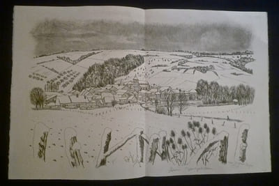 2 Novembre: 
illustrations par André JACQUEMIN sur des pages de Maurice BARRÈS consacrées au souvenir.