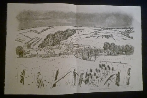 2 Novembre: 
illustrations par André JACQUEMIN sur des pages de Maurice BARRÈS consacrées au souvenir.. / JACQUEMIN (André) / - BARRÈS (Maurice)