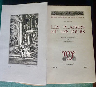 Pastiches et Mélanges - Les Plaisirs et les Jours - Chroniques. Marcel PROUST