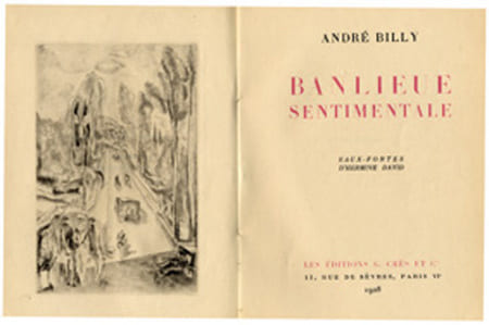 Banlieue sentimentale.. / DAVID Hermine / - BILLY (André).