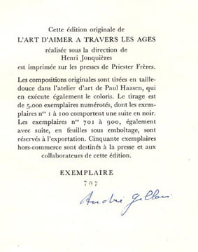 L'Art d'aimer à travers les âges.. GILLOIS (André) - / Hermine DAVID/.
