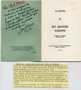 Poèmes:Les Quatre Saisons. Orient-Express. Quinze poèmes. Chansons de matelot. Encore des chansons de matelot et mer. Lac de Côme. Chanter tout seul. ...
