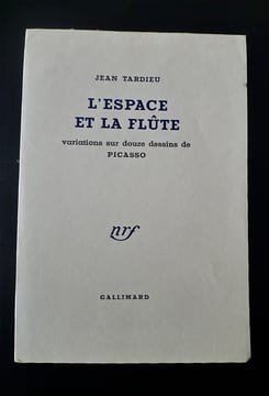 L'espace et la flûte.
Variations sur douze dessins de PICASSO.. TARDIEU (Jean)