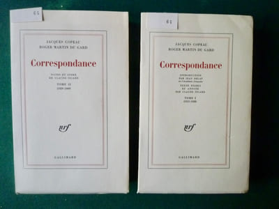 Correspondance.
Tome 1: 1913 - 1928. Introduction par Jean DELAY. Texte établi et annoté par Claude Sicard.
Tome 2: 1929 - 1949. Notes et index de Claude Sicard.