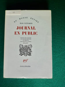 Journal en public
Traduit par Louise Servicen
Préface de Maurice Nadeau
Collection "Du Monde Entier"