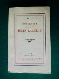 Souvenirs concernant Jules Lagneau.