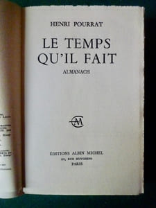 Le Temps qu'il fait. Almanach.