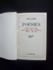 Poésies
Album de vers anciens - La Jeune Parque - Charmes - Pièces diverses - Cantate du Narcisse - Amphion - Sémiramis.. Paul VALERY