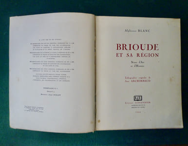 Brioude et sa région.
Notes d'Art et d'Histoire.