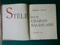 Stèle pour Charles BAUDELAIRE
