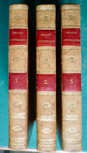 France Pittoresque, topographique et statistique des départements et colonies de la France offrant en résumé pour chaque département et colonie: l'histoire, les antiquités, la topographie, la météorologie, l'histoire naturelle, la division politique et administrative, la description générale et pittoresque du pays, la description particulière des villes, bourgs, communes et châteaux, celle des moeurs, coutumes et costumes, etc.. avec des notes sur les langues, idiomes et patois, sur l'instruction publique et la bibliographie locale, sur les hommes célèbres, etc... et des renseignements statistiques sur la population, l'industrie, le commerce, l'agriculture, la richesse territoriale, les impôts, etc...acompagnée de la Statistique générale de la France sous le rapport politique, militaire, judiciaire, financier, moral, agricole, industriel et commercial, etc.., etc..