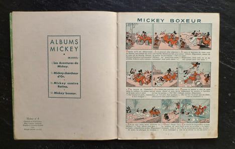 Mickey Boxeur. Walt DISNEY