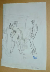 Deux hommes au bistrot