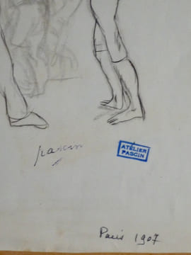 Deux hommes au bistrot. PASCIN