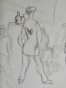 Deux hommes au bistrot
