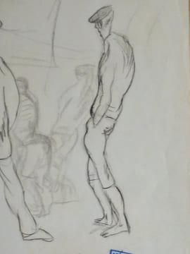 Deux hommes au bistrot. PASCIN
