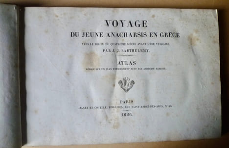 Voyage du jeune Anacharsis en Grèce, dans le milieu du quatrième siècle avant l'ère vulgaire.. BARTHELEMY Abbé Jean-Jacques