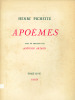 Apoèmes. Avec un gris-gris par Antonin Artaud.. PICHETTE (Henri).