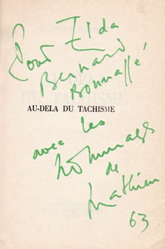 Au-delà du Tachisme.. MATHIEU (Georges).