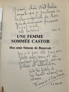 Une Femme nommée Castor. Mon amie Simone de Beauvoir. . EAUBONNE (Françoise d').