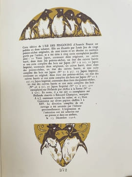 L'île des pingouins. Illustré par Louis Jou. . FRANCE (Anatole).