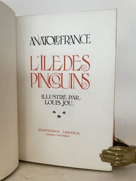 L'île des pingouins. Illustré par Louis Jou. . FRANCE (Anatole).