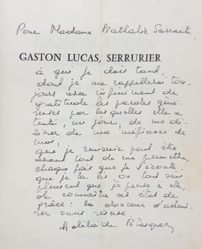 Gaston Lucas, serrurier. Chronique de l'anti-héros. . BLASQUEZ (Adélaïde).