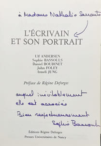 L'écrivain et son portrait.