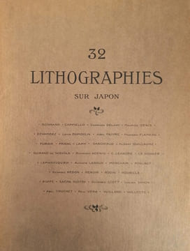 32 lithographies sur Japon.. PREMIERE GUERRE MONDIALE].