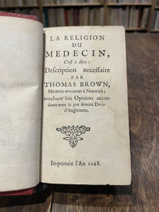 La Religion du médecin.