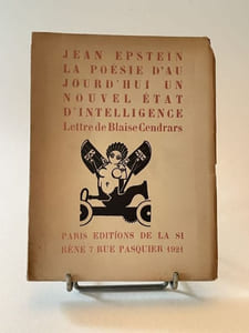 La Poésie d'aujourd'hui, un nouvel état d'intelligence. Lettre de Blaise Cendrars.