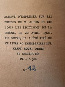 La Poésie d'aujourd'hui, un nouvel état d'intelligence. Lettre de Blaise Cendrars.