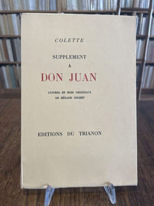 Supplément à Don Juan. Cuivres et bois originaux de Gérard Cochet.