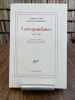 Correspondance (1945-1959). &Eacute;dition &eacute;tablie, pr&eacute;sent&eacute;e et annot&eacute;e par Samantha Novello.. CAMUS (Albert) et CHIAROMONTE (Nicola).