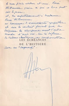 Les échéances de l'histoire ou L'éclatement des empires coloniaux de l'Occident.. AUPHAN (Amiral).
