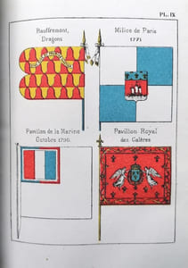 Les drapeaux français de 507 à 1872.