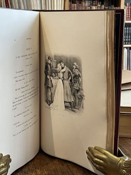 Gringoire. Comédie en un acte, en prose. Un portrait et quatorze compositions de J. Wagrez gravés à l'eau-forte par L. Boisson. . BANVILLE (Théodore ...