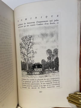 Dominique. Illustré de soixante-quatorze pointes sèches par Michel Ciry. . FROMENTIN (Eugène).