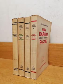 Mon journal pendant l'Occupation. Mon journal depuis la Libération. Mon journal dans la drôle de paix. Mon journal dans la grande pagaïe. 4 volumes ...