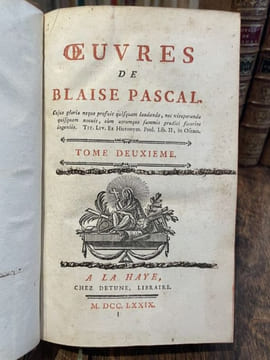 Oeuvres.. PASCAL (Blaise).