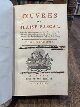 Oeuvres.. PASCAL (Blaise).