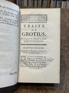 Traité du pouvoir du magistrat politique sur les choses sacrées. Traduit du latin de Grotius [par Charles-Armand L'Escalopier de Nourar].